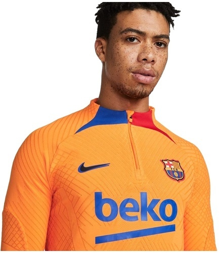 NIKE-Haut d'entraînement FC Barcelona Nike Strike Drill Top Elite orange/noir-2