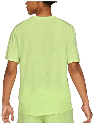 NIKE-Maillot de running Nike Run Division Miler jaune fluo / argent-1