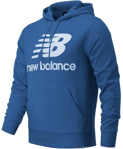 NEW BALANCE-Sweat à capuche New Balance Essentials Stacked Logo PO Hoodie bleu bleu/blanc-image-1
