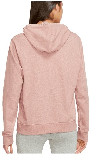 NIKE-Sweat à capuche femme Nike Sportswear Gym Vintage rose/blanc-1