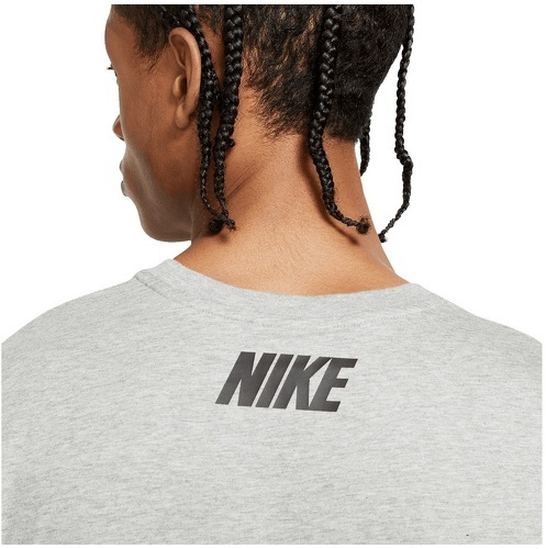 NIKE-T-shirt Nike Sportswear Repeat gris clair/noir-2