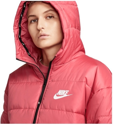 NIKE-Veste d´hiver femme Nike Sportswear Therma-FIT Repel rose / blanc-2