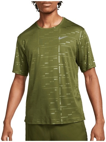 NIKE-Maillot de course Nike Dri-FIT UV Run Division Miler vert / argent-0