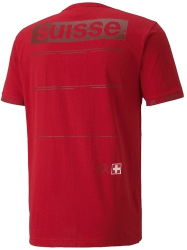 PUMA-T-shirt de supporter Puma Suisse Ftbl Culture rouge-1