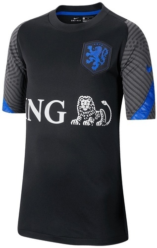NIKE-T-shirt d’entraînement Nike Pays-Bas pour enfant Breathe Strike Top noir/bleu clair-0