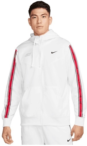 NIKE-Veste à capuche Nike Sportswear Repeat blanche-image-1