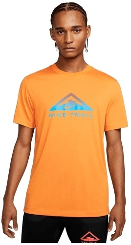 NIKE-Maillot de course Nike Dri-FIT Trail orange/blau-0