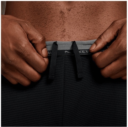NIKE-Pantalon d'entraînement Nike Pro Fleece schwarz/grau-1