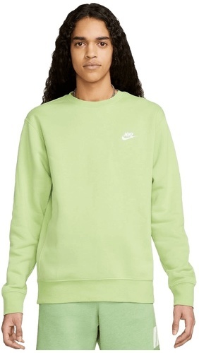 NIKE-Sweater Nike Sportswear Club Crew BB vert fluo-0