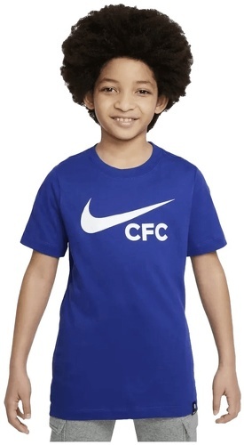 NIKE-T-shirt Nike Chelsea FC enfant Swoosh bleu-0