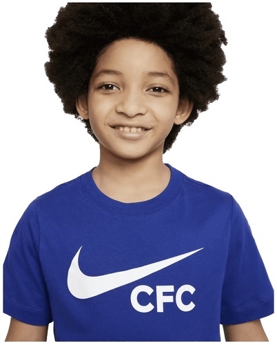 NIKE-T-shirt Nike Chelsea FC enfant Swoosh bleu-2