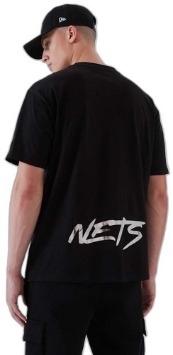 NEW ERA-T-Shirt NBA Brooklyn nets New Era Metallic Noir-1