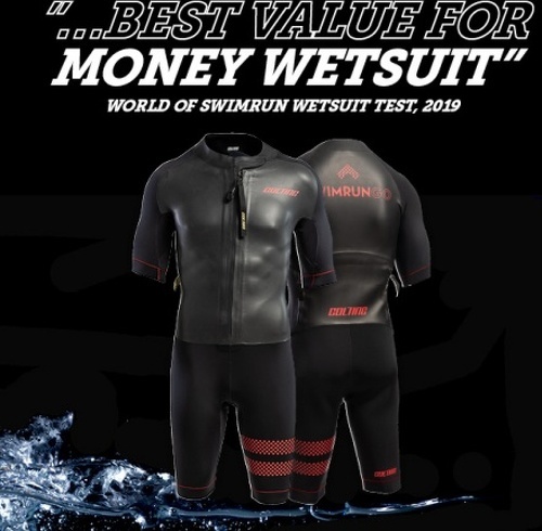 Colting-Combinaison SWIMRUN COLTING WETSUITS GO - BLACK RED-2