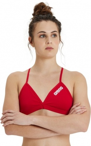 ARENA-Haut de Maillot 2 pièces ARENA Solid Top Red-2