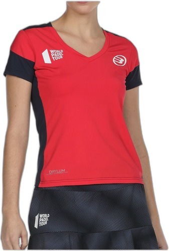 BULLPADEL-TSHIRT BULLPADEL WPT ROLLAZ CARMESI FLUO FEMME-1