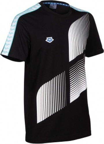 ARENA-Tee shirt Technique ARENA Team Logo Black White Blue Diamond- Collection Diamonds Edition limitée-2