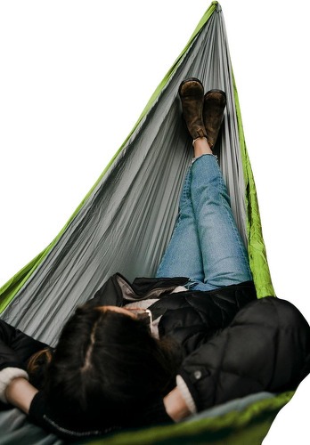 Eno-SINGLENEST Hamac solo haute résistance - Gris/Vert-3