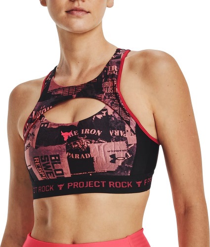 UNDER ARMOUR-UA Pjt Rck Csbk Bra Nov Prnt-PNK-0