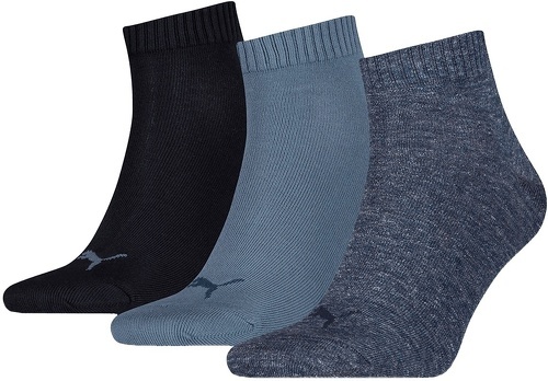 PUMA-Chaussettes Puma Quarter Plain 3er Pack bleu-0
