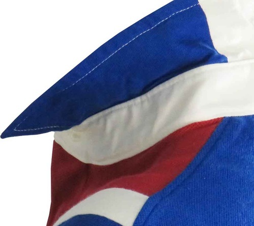 Ellis Rugby-Polo Rétro France Rugby League 1951 Bleu-3