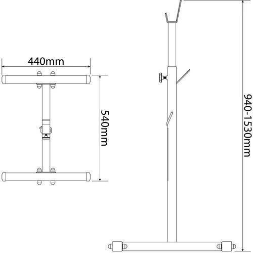 K-Sport GmbH-Support d éntrainement pour exercices avec barre d'haltères - KSH012-4