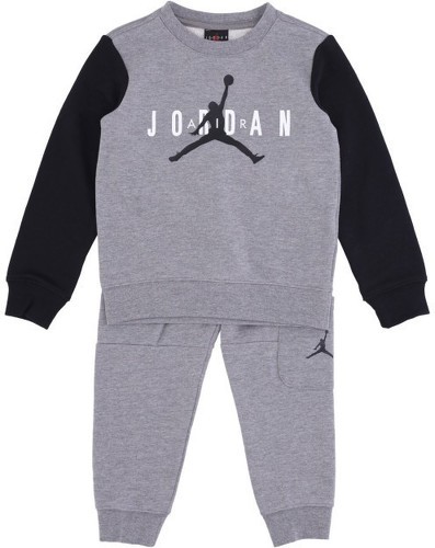 JORDAN-Ensemble Sweat et pantalon Jordan Blocked Cargo Gris pour Enfant-0