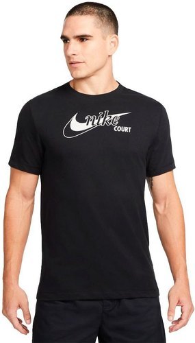 NIKE-Nike T-shirt à Manches Courtes Court Dri Fit Swoosh-image-1