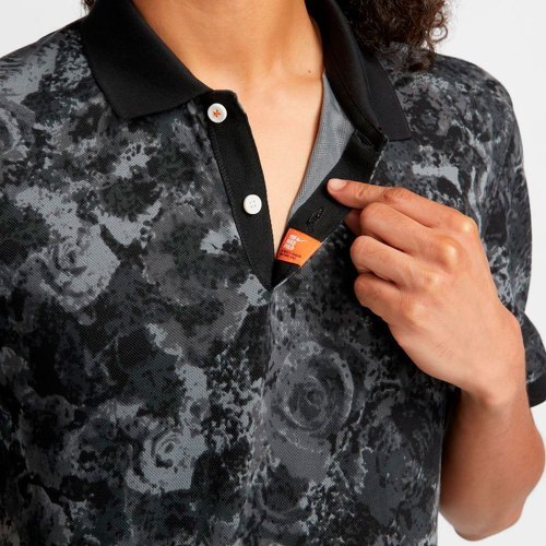 NIKE-Nike Polo à Manches Courtes The Dri Fit Printed Slim Ln-3