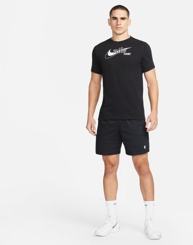 NIKE-Nike T-shirt à Manches Courtes Court Dri Fit Swoosh-3