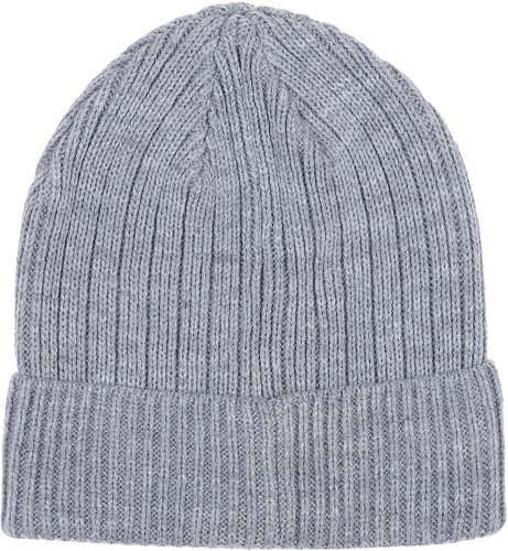 PUMA-Bonnet Gris Puma Ribbed-1