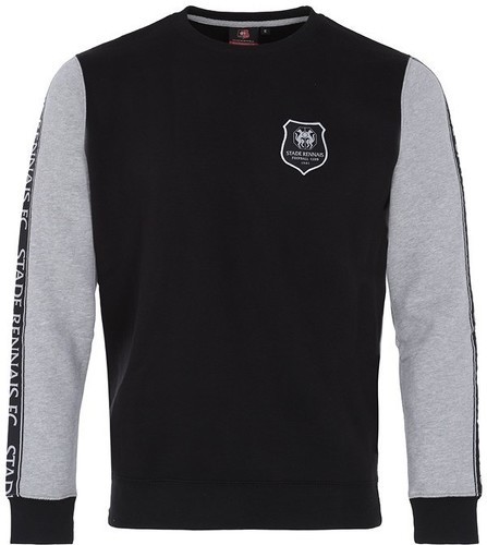 Stade Rennais-PULL NOIR ET GRIS JR-0