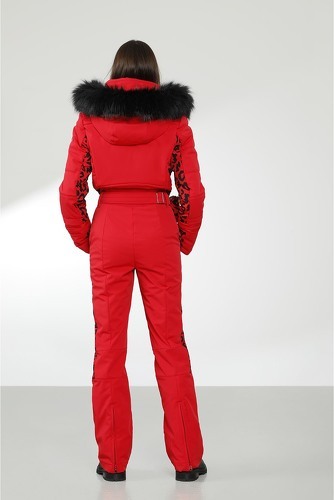 POIVRE BLANC-Combinaison De Ski Poivre Blanc 0831 Leopard Scarlet Red Femme-1