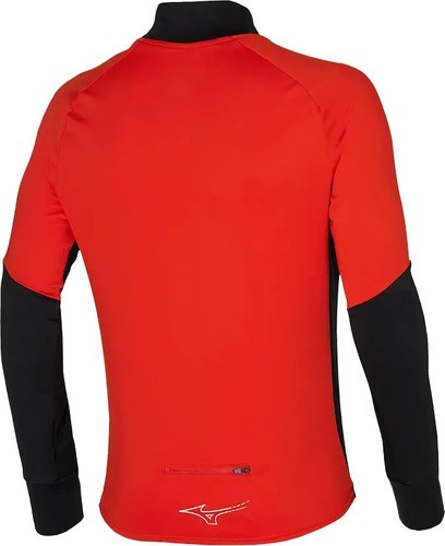 MIZUNO-Mizuno actve warmalite hz shirt rouge seconde couche chaude-1