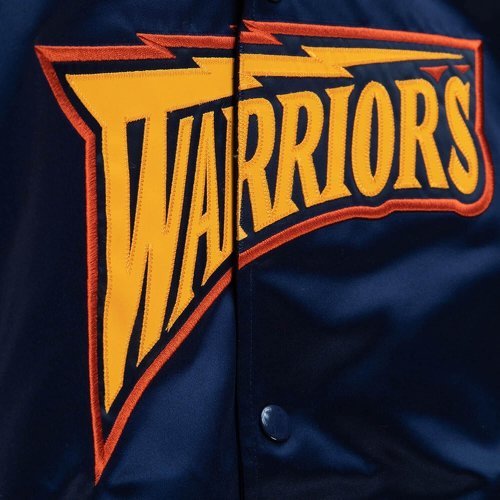 Mitchell & Ness-M&N Lightweight Satin Veste - Golden State Warriors-2