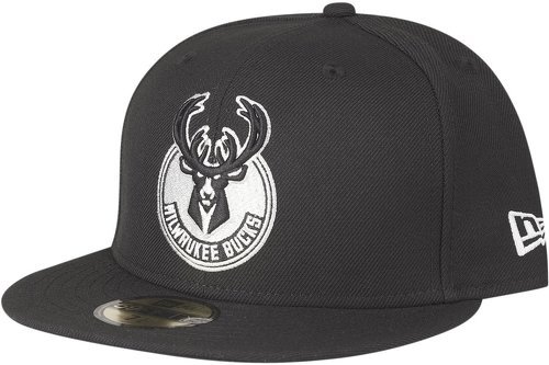 NEW ERA-New Era 59Fifty Fitted Cap - NBA Milwaukee Bucks noir-0