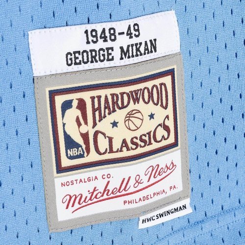 Mitchell & Ness-George Mikan Minneapolis Lakers 1948-49 Swing Jersey-3