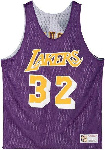 Mitchell & Ness-REVERSIBLE Tank Top Jersey Los Angeles Lakers Magic Johnson-0