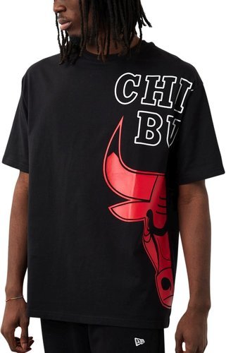 NEW ERA-New Era NBA Oversized Shirt - HALF LOGO Chicago Bulls-0