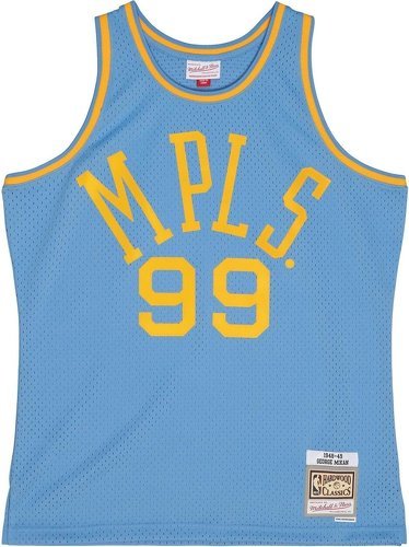 Mitchell & Ness-George Mikan Minneapolis Lakers 1948-49 Swing Jersey-0