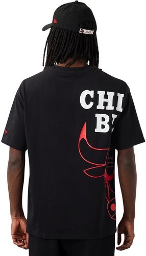 NEW ERA-New Era NBA Oversized Shirt - HALF LOGO Chicago Bulls-3