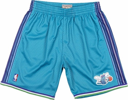 Mitchell & Ness-Short NBA Charlotte Hornets 1999-00 Mitchell & Ness Swingman Bleu pour Homme-image-1