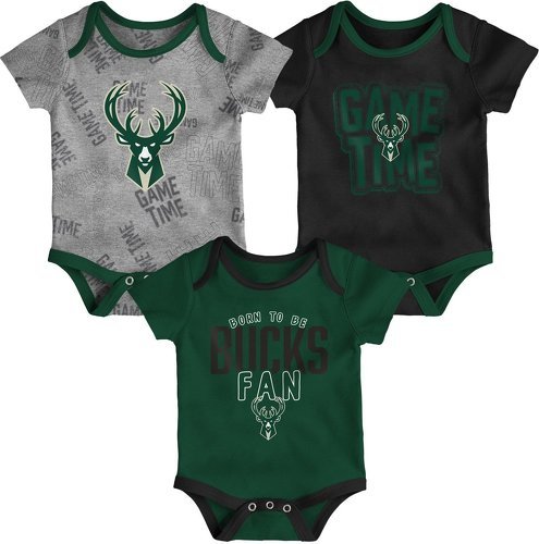 Outerstuff-Outerstuff NBA 3 pièces Barboteuse Milwaukee Bucks-0