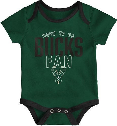 Outerstuff-Outerstuff NBA 3 pièces Barboteuse Milwaukee Bucks-1