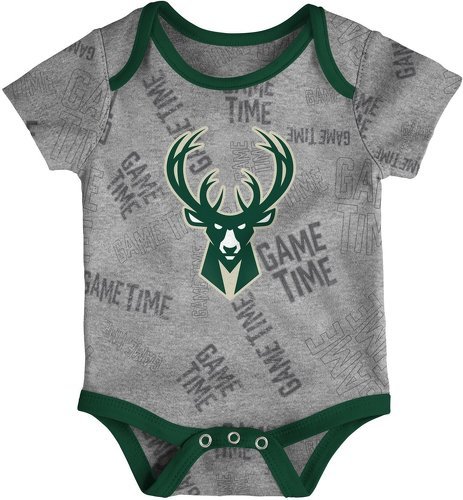 Outerstuff-Outerstuff NBA 3 pièces Barboteuse Milwaukee Bucks-3