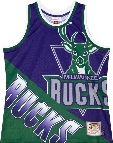 Mitchell & Ness-M&N Big Face 5.0 Fashion Tank Top Jersey Milwaukee Bucks-0