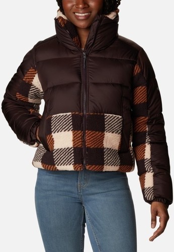 Columbia-COLUMBIA doudoune femme W LEADBETTER POINT SHERPA HYBRID - NEW CINDER, WARM COOPER-0
