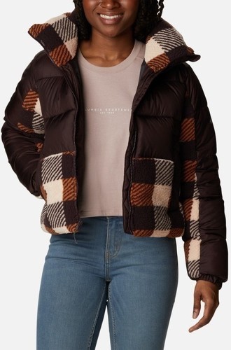 Columbia-COLUMBIA doudoune femme W LEADBETTER POINT SHERPA HYBRID - NEW CINDER, WARM COOPER-2