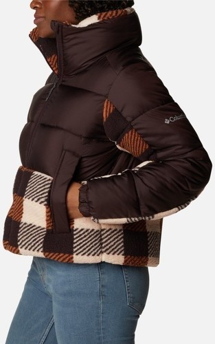 Columbia-COLUMBIA doudoune femme W LEADBETTER POINT SHERPA HYBRID - NEW CINDER, WARM COOPER-3