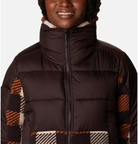 Columbia-COLUMBIA doudoune femme W LEADBETTER POINT SHERPA HYBRID - NEW CINDER, WARM COOPER-4