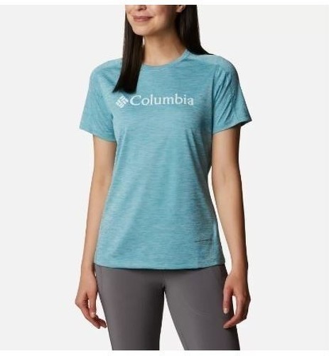 Columbia-COLUMBIA T-Shirt Zero Rules Femme - Sea Wave Heather-image-1